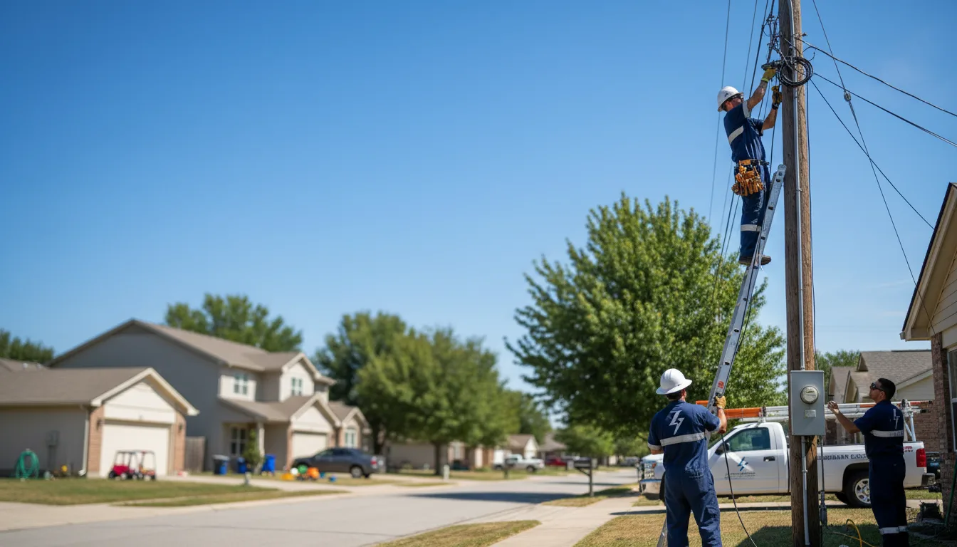 Residential electrician providing installation services in Lula, MS